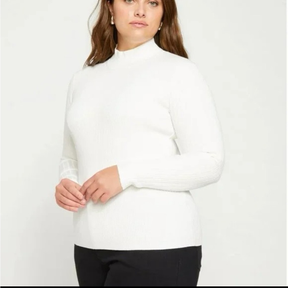 Universal Standard Ribbed Mock Neck Shirt